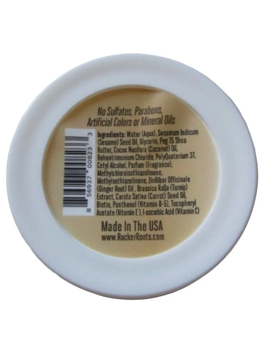 Rucker Roots GTC Curly Hair Cream Ginger Turnip Carrot All Curl Types 0.75oz